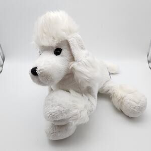 Ganz Heritage Collection White French Poodle Plush 14" Beanie Feet Floppy Vtg